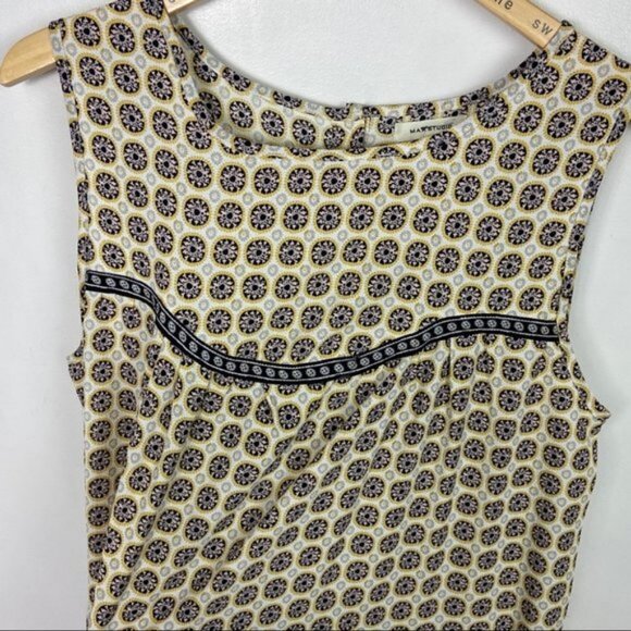 Nordstrom Max Studio Print Sleeveless Tiered Midi Dress Size Large Lightweight L - Picture 6 of 13